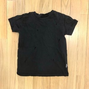 Nununu distressed black tee